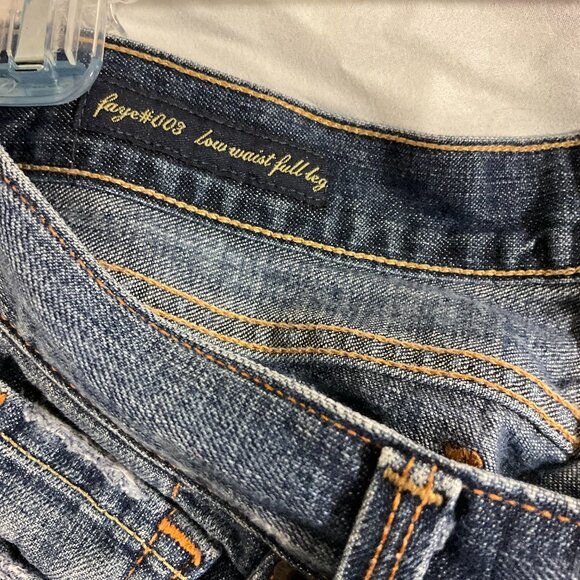 Citizens of Humanity Faye 003 Low Waist Full Leg Jeans Stretch Wide Sz 29 - Picture 1 of 9